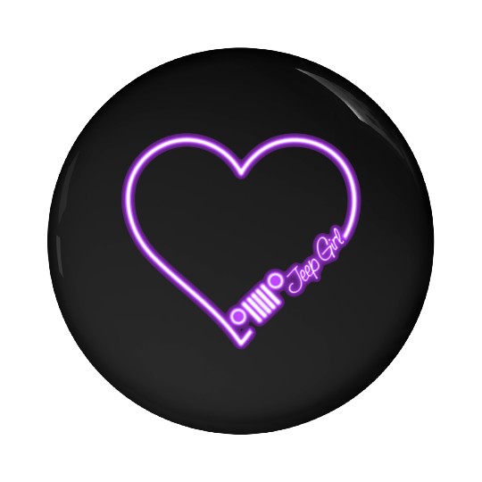 Jeep Love Purple Neon Pin Buttons