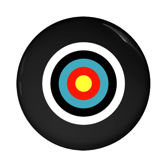 Bullseye Archery Target Shooter Rings Pin Buttons