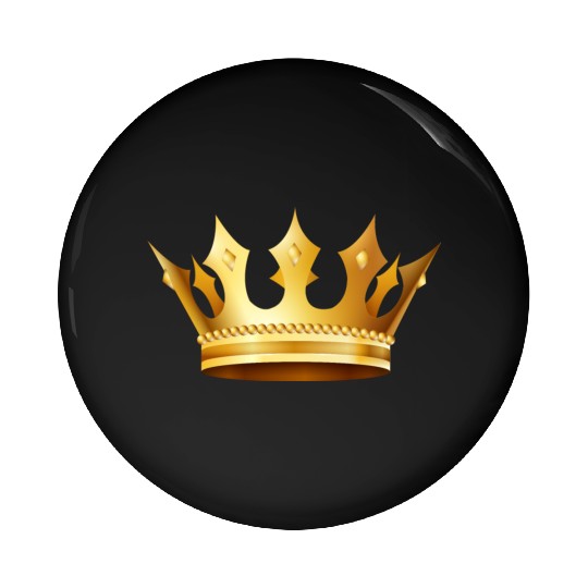 King prince monarch VIP golden crown gold image Pin Buttons