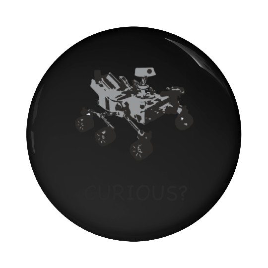 Curiosity Mars Rover Pin Buttons