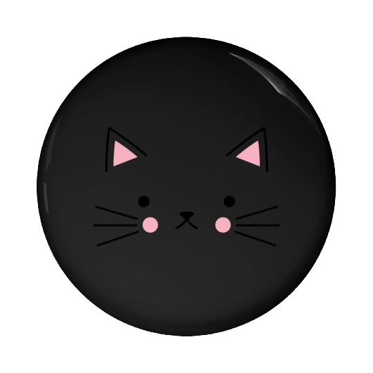 Cat Face Meow Pin Buttons