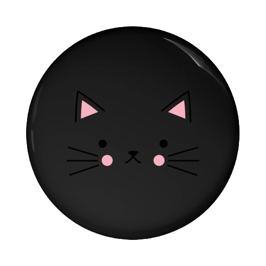 Cat Face Meow Pin Buttons