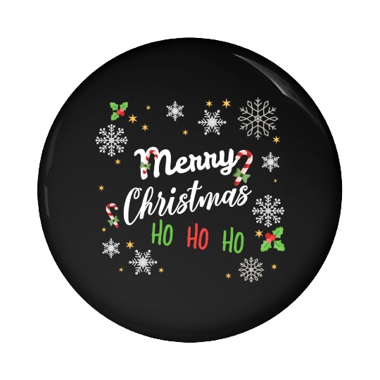 Merry Christmas Pin Buttons