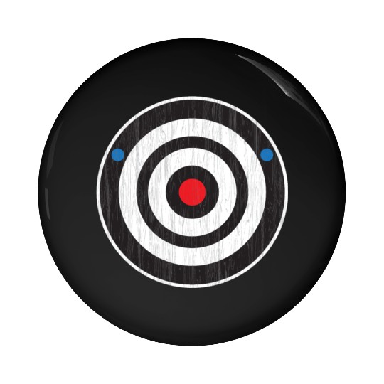 Bullseye Axe Throwing Sport Target - Bull's Eye Ax Pin Buttons