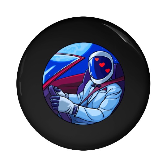 SpaceX Tesla Starman Pin Buttons