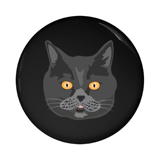 Cat British Shorthair Cat Face - Gift Idea Pin Buttons