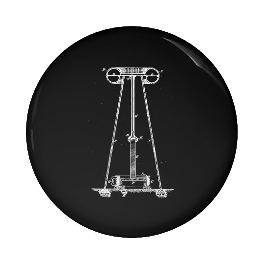 Nikola Tesla Patent design Pin Buttons