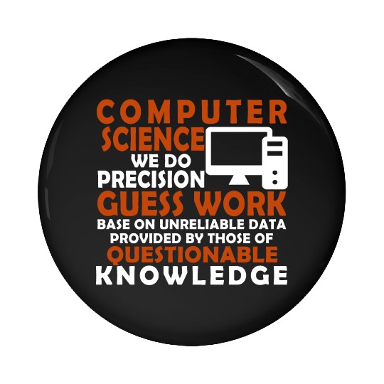 Computer science Pin Buttons