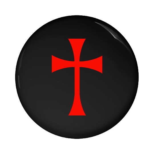 Knights Templar Cross Pin Buttons