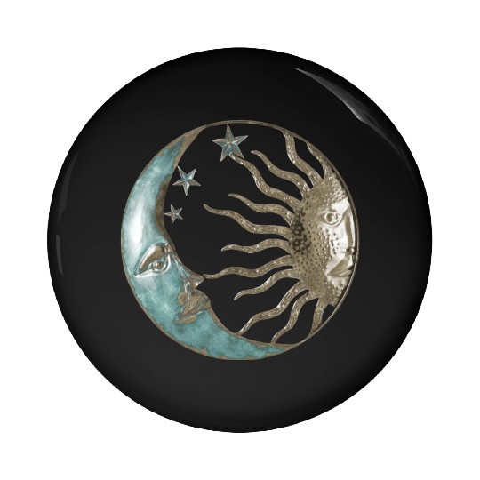 Moon and sun Pin Buttons