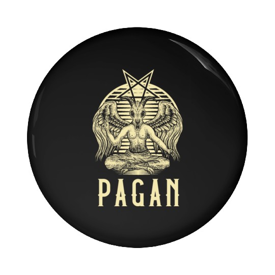Pagan print | Wiccan graphic & Pagan Gifts Pin Buttons