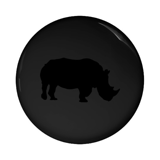 Rhinoceros Pin Buttons