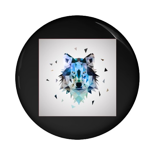 Wolf Pin Buttons