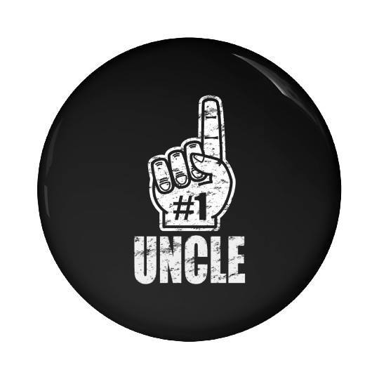 No 1 Uncle - Best Uncle Number one Finger up Pin Buttons