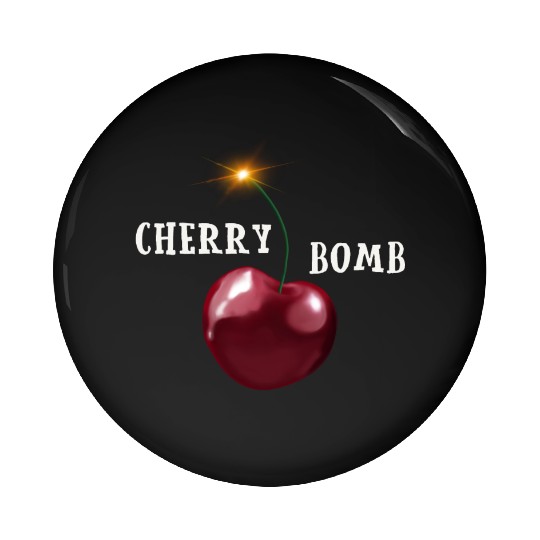 Cherry bomb big Pin Buttons