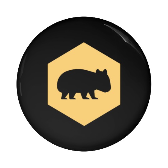 Wombat Australia Animal Welfare Wilderness Gift Pin Buttons