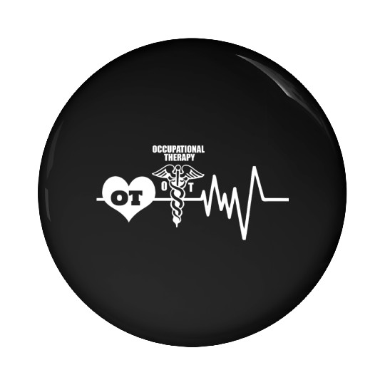 Occupational Therapy Heartbeat Pin Buttons