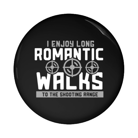 GUN / SHOOTING: Walks To The Shooting Range Pin Buttons