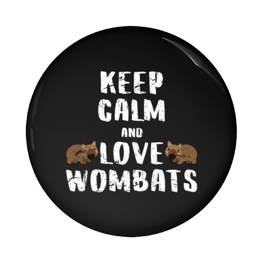 Wombat Love Pin Buttons