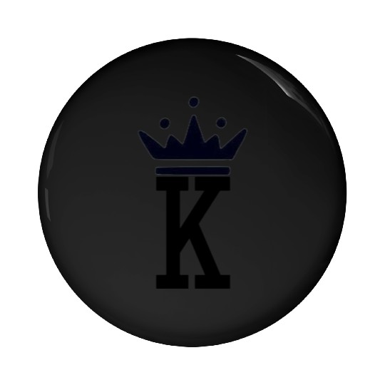 K and Crown Black King Pin Buttons