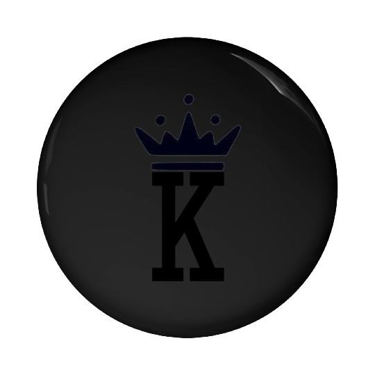 K and Crown Black King Pin Buttons