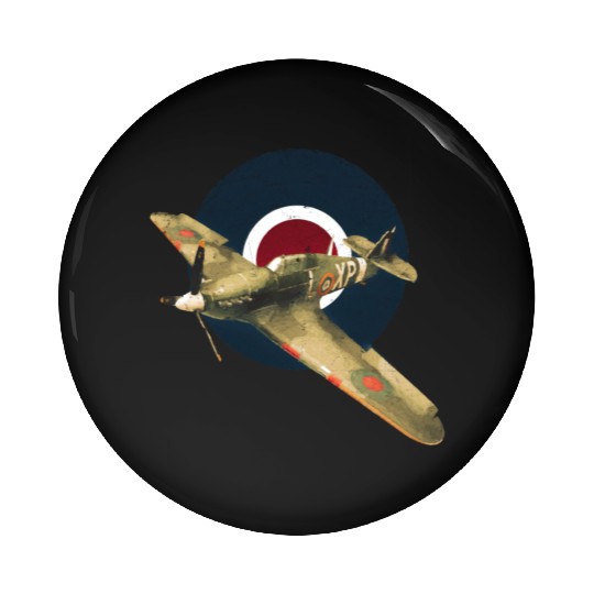 Hawker Hurricane RAF WW2 Fighter Plane Pin Buttons