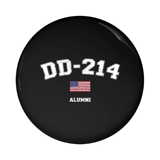 Dd 214 Us Armed Forces Alumni Usa Flag Vintage Pin Buttons