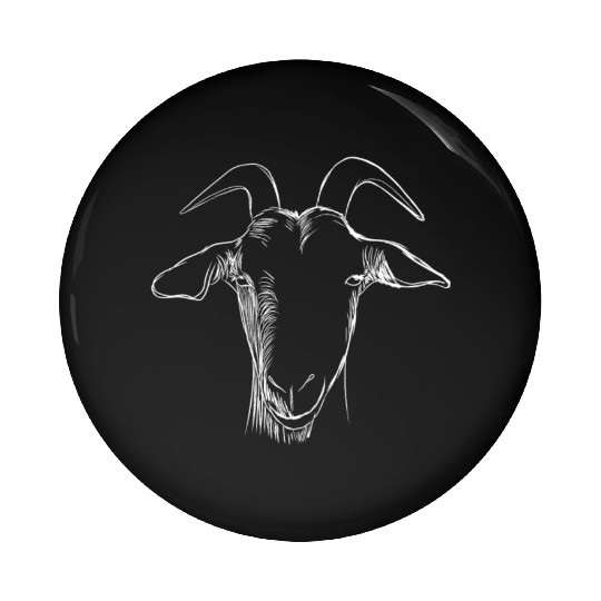 Goat Head Pin Buttons