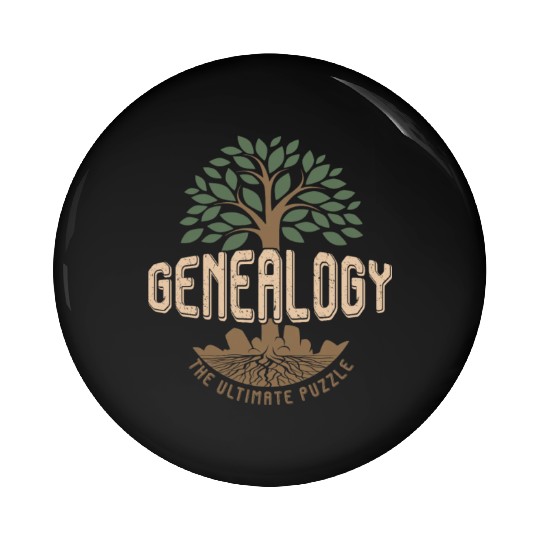 Genealogist Genealogy The Ultimate Puzzle Pin Buttons