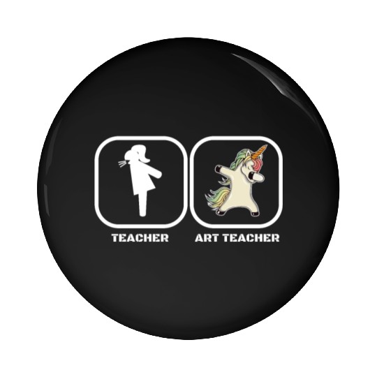 Teacher Art Teacher Unicorn Pin Buttons