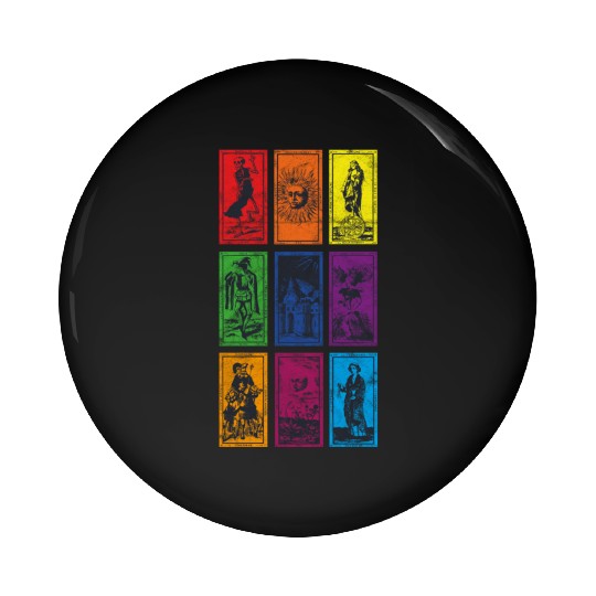 Occult Alchemy Tarot Card The Death Devil Pin Buttons