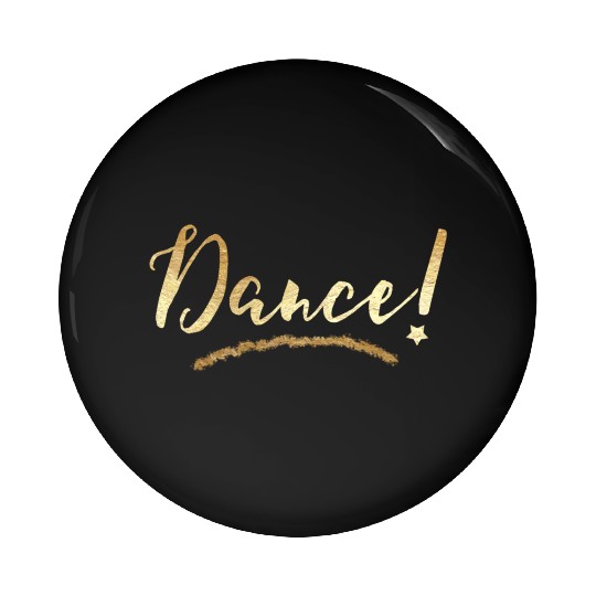 Dance! Dance Star Gold Foil Pin Buttons