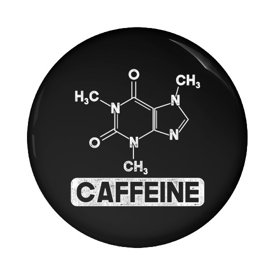 Chemistry Caffeine Pin Buttons