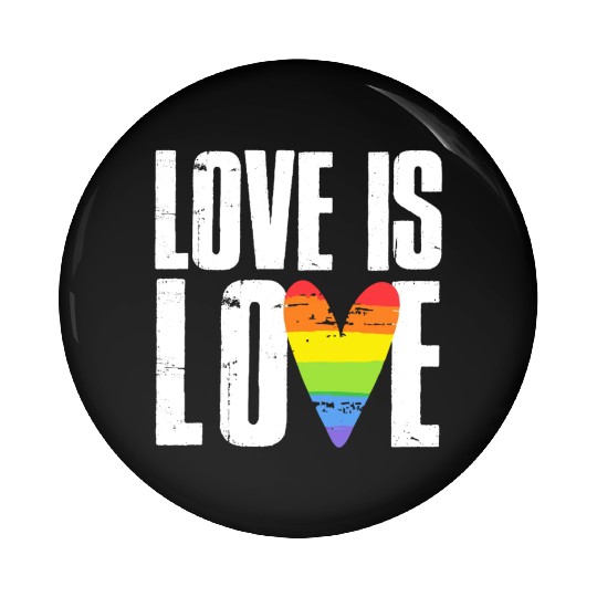 Love Is Love - white Pin Buttons
