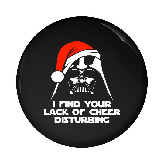 Darth Vader Santa Claus Christmas Sweater Design Pin Buttons