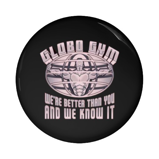 globo gym costume Pin Buttons