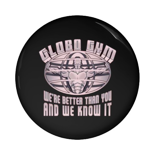 globo gym costume Pin Buttons