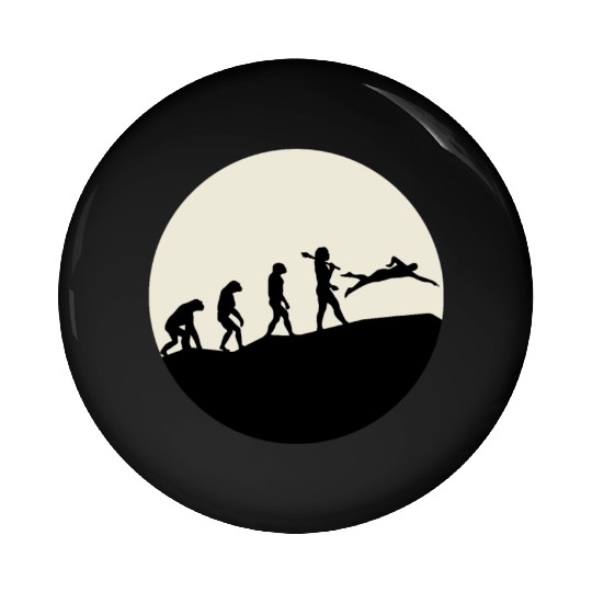 Swimmers Evolution Moon Pin Buttons