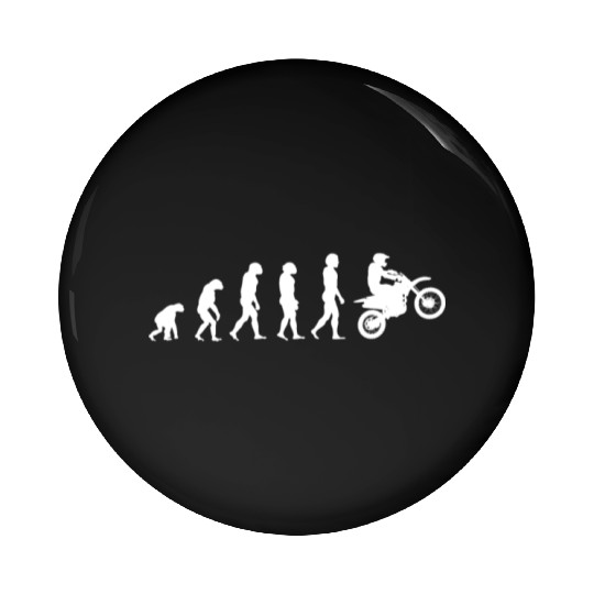 Dirt Bike Motocross Evolution Darwin Gift Pin Buttons