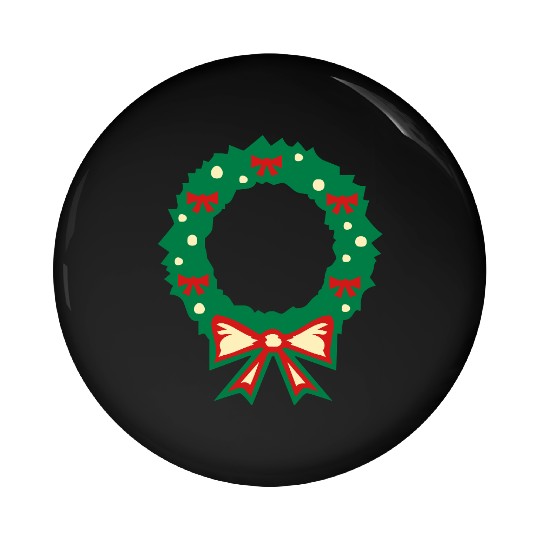 christmas wreath Pin Buttons