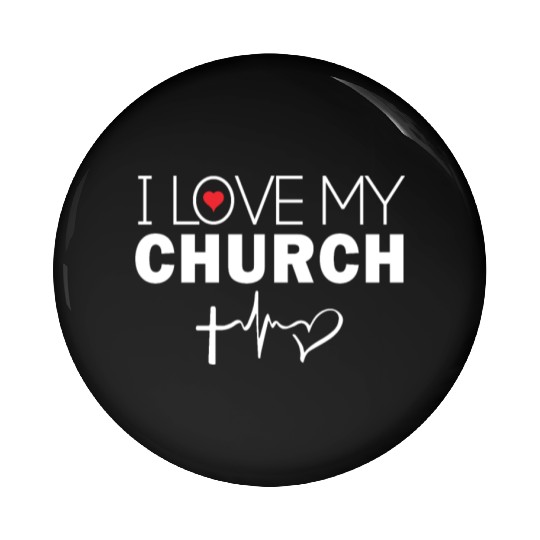 I Love My Church Pin Buttons