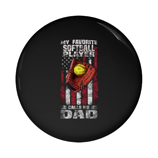 softball dad Pin Buttons for men - softball dad gifts
