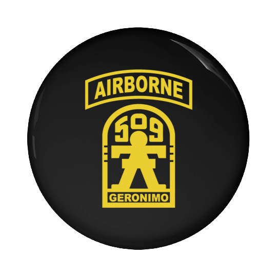 Geronimo 509th Airborne Parachute Infantry US Army Pin Buttons