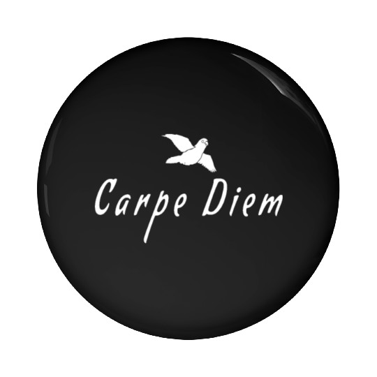 carpe diem Bird Pin Buttons