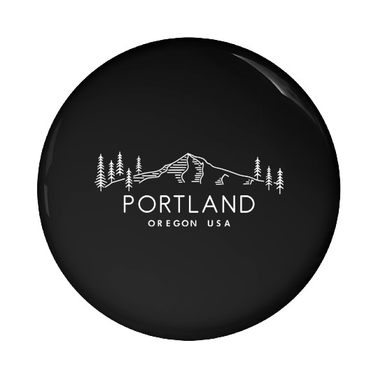 Portland Oregon USA Pin Buttons