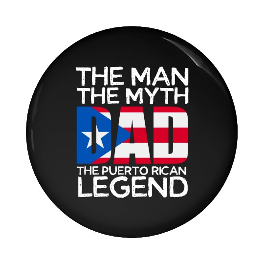 Puerto Rico Gifts For Dad Fathers Day Puerto Rican Pin Buttons