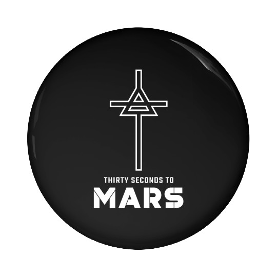 30 Seconds to Mars Cross Logo Pin Buttons