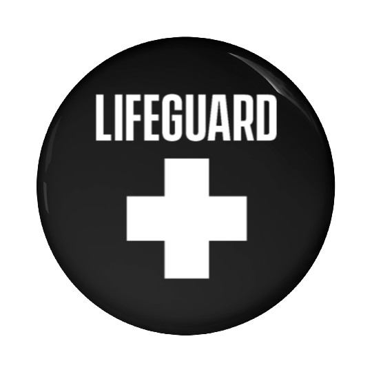 Team Lifeguard Life Guard Pool Attendant Guards Pin Buttons
