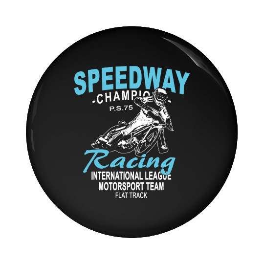 Motorcycle Speedway Racing Pin Buttons