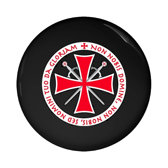 Knights Templar Cross Seal Pin Buttons